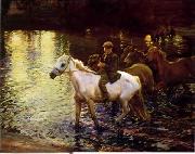 unknow artist Classical hunting fox, Equestrian and Beautiful Horses, 034. USA oil painting artist